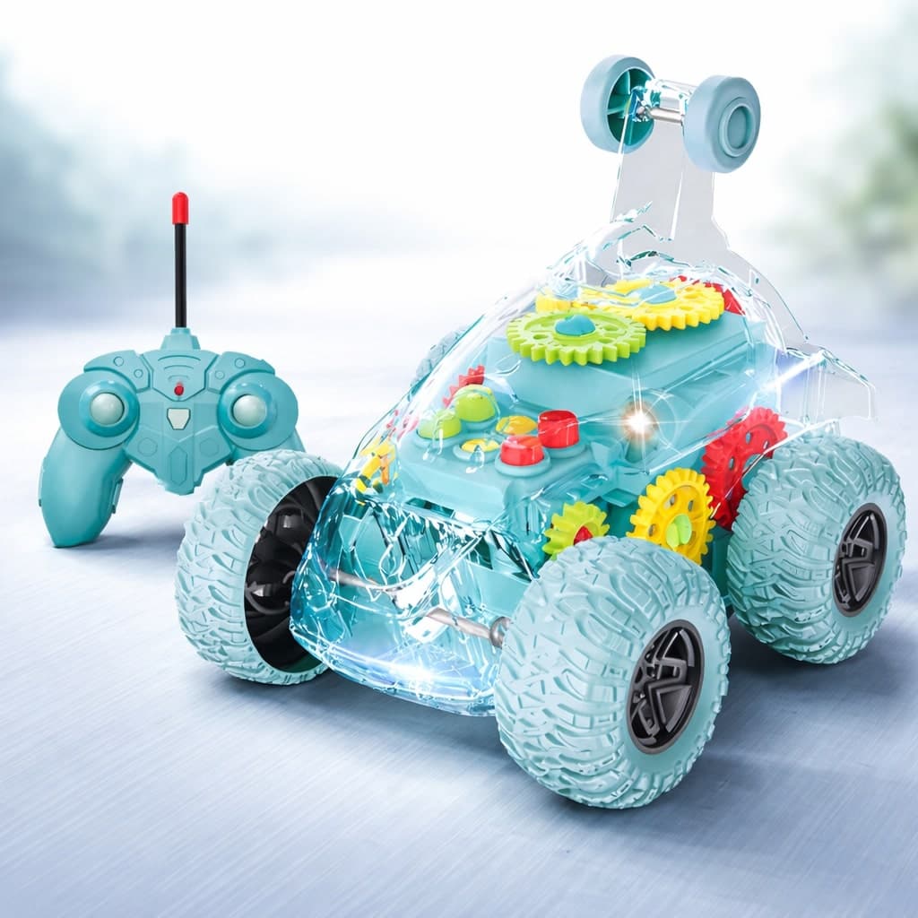 Stunt Dipper Light Transparent Gear Linkage Electric Climbing Car Toy